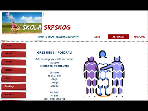 Learn Serbian - Personal Pronouns