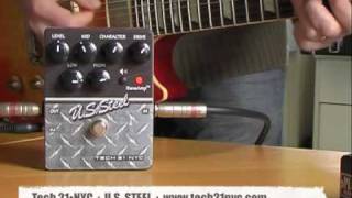 Video thumbnail for Tech 21•NYC: US Steel - Les Paul to amp (normal input) by Brett Kingman