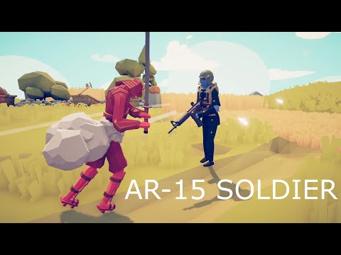 AR15 VS EVERY UNIT 1V1 Totally accurate battle simulator TABS