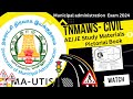 TNMAWS exam study material 2024 / JE & AE Civil Engineering Study material/ Quick revision