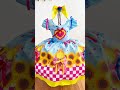 Vestido Infantil Junino Luxo Azul Girassol Colorido