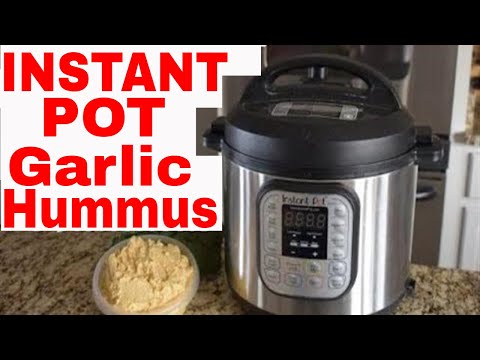 👉EASY GARLIC HUMMUS👈 Epic Instant Pot Recipe #instantpothummus