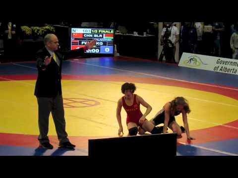 2012 Women's World Championships: 48 kg Xiaomei Li (CHN) vs. Vanesa Kaladzinskaya (BLR)