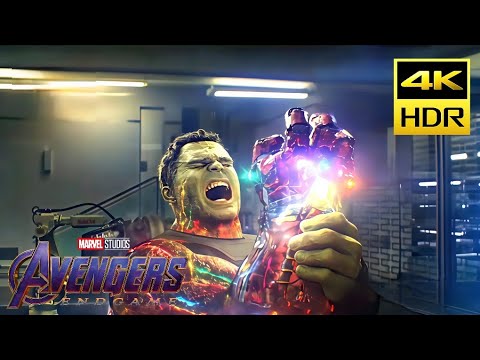Hulk Snap Scene 4K | Avengers: Endgame (2019) Movie Clip