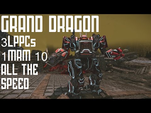 Dragon 1G "Grand Dragon" Build Review - Grandmando 3LPPCs + MRM10 - Mechwarrior Online