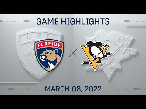 NHL Highlights | Panthers vs. Penguins - Mar. 8, 2022