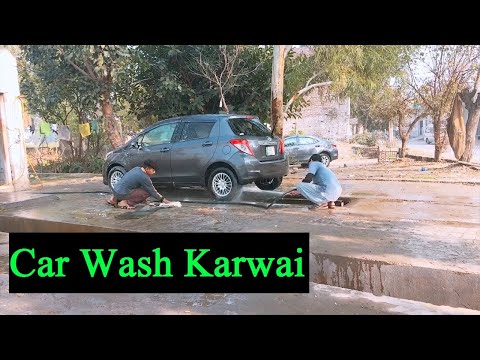 Aj Hum Ne Car Wash Karwai | Car Interior And Exterior Cleaning | Bilal Ahmad Vlogs