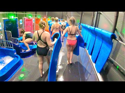 Rainbow Race Water Slide at Suntago Waterpark - Park of Poland