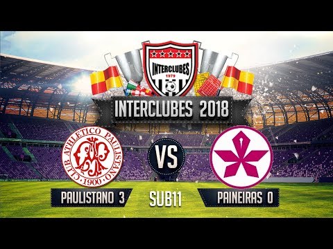 27/08/2018 - Interclubes - sub11 - Paulistano 3x0 Paineiras