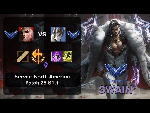 Swain Mid vs Galio - NA Server - Patch 25.S1.1