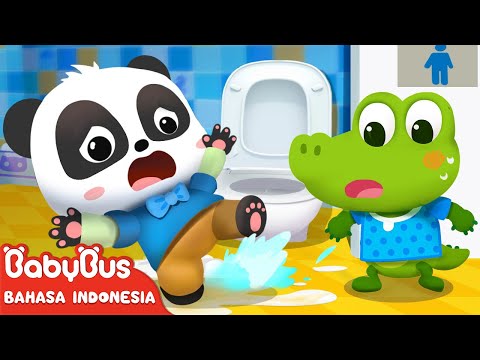 Kita Harus Berhati-hati Saat Pergi Ke Toilet | Lagu Kebiasaan Baik Anak | BabyBus Bahasa Indonesia