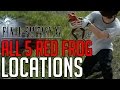 Final Fantasy XV ALL 5 RED FROG LOCATIONS PROFESSOR S PROTEGE SIDE QUEST GUIDE