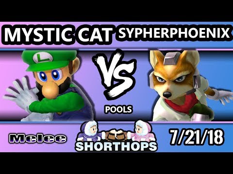 SH 1 SSBM - Mystic Cat (Luigi) Vs. SypherPhoenix (Fox) - Smash Melee Pool B - WR3