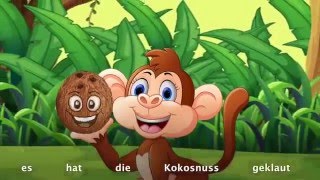 Die Affen rasen durch den Wald - Wo ist die Kokosnuss ? - Kinderlieder zum mitsingen- Kinderparty