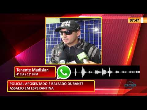Policial aposentado é baleado durante assalto em Esperantina 21 11 2020