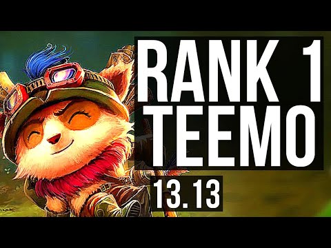 TEEMO vs IRELIA (TOP) | Rank 1 Teemo, 4.4M mastery, 11/1/7, Legendary | NA Challenger | 13.13