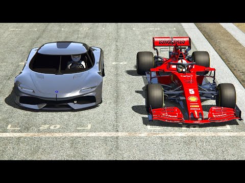 Ferrari F1 2020 vs Koenigsegg Gemera - Silverstone