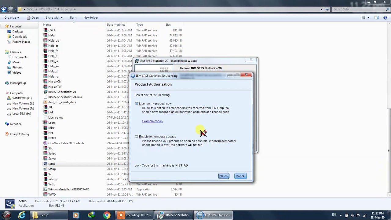 IBM SPSS 20 INSTALLATION