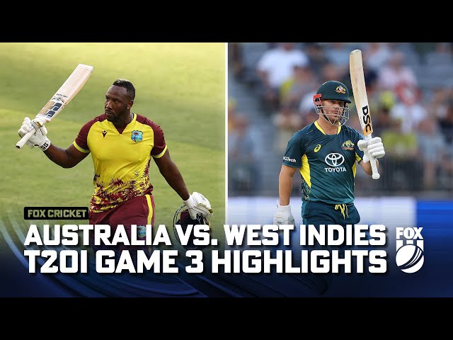Australia vs. West Indies – T20I Series: Game 3 – Full Match Highlights I 13/02/24 I Fox Cricket