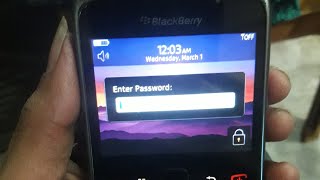 How to unlock blackberry 9300 password without any tool In HINDI