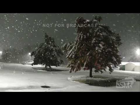 10-17-2022 Fort Wayne, IN - First Snow of the season- power flashes/heavy snow