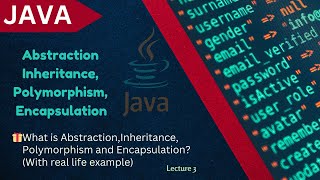 3. Abstraction, Encapsulation, Polymorphism & Inheritance in Java | OOP Concepts with Examples.