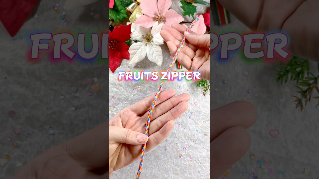 【フルーツジッパー】メンバーカラーミサンガ #ミサンガ #handmade #friendshipbracelet