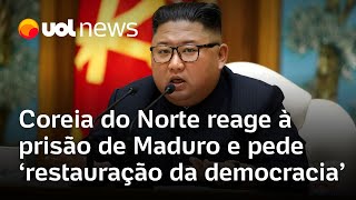 Coreia do Norte reage à prisão de Maduro pelos EUA e pede 'restauração da democracia' no país