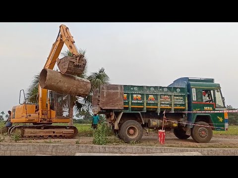 Caterpillar 365C Excavator Loading Trucks And Operator |come to my village