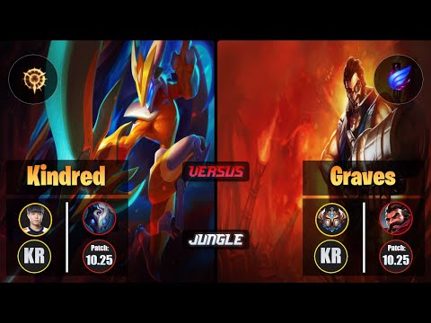 Cuzz KINDRED (Jungle) [Press the Attack] VS GRAVES - Challenger KR Patch 10.25