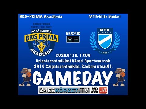 BKG-Príma Akadémia - MTK-Elite Basket NB I.B Piros csoport férfi bajnoki mérkőzés