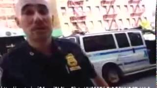 First Amendment test NYC FUCK YOU PIG!