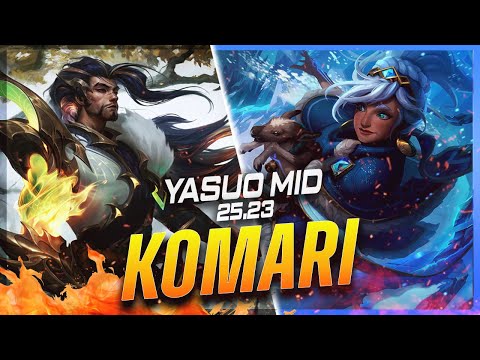 Komari - Yasuo vs Taliyah MID Patch 25.23 - Grandmaster Yasuo Gameplay