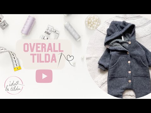 Overall Tilda mit Knopfleiste nähen 🪡