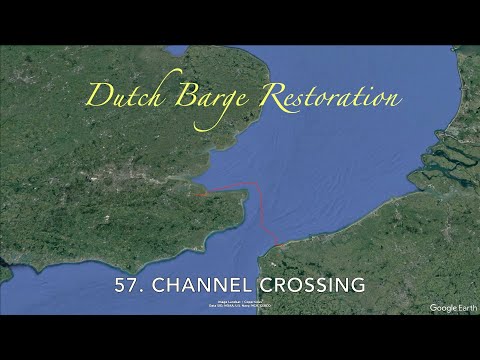 57. Dutch Barge Channel Crossing. Dutch Barge restoration.