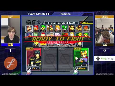 Event Match 11: Ozymandias (Fox) vs Chum (Marth) - Winners Quarters