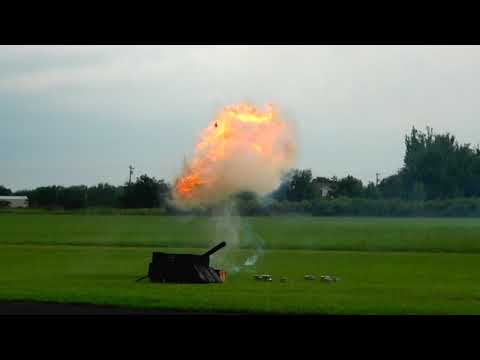 Bomber Field USA - A little pyro for the warbirds