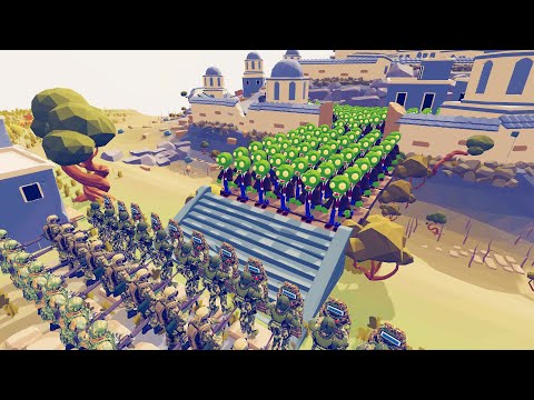 Zombies invaded the Medieval City & Army Tactical Response - TABS 4K 60FPS