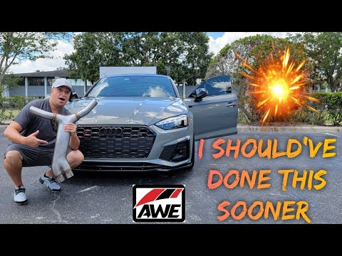 Installing AWE Touring exhaust on the 2022 Audi S5 Sportback