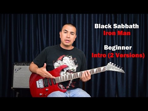 Black Sabbath-Iron Man (Intro 2 Versions) Guitar Lesson