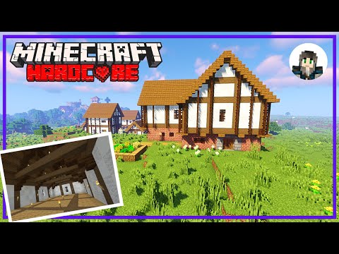 Minecraft Hardcore Historic Castle 8 - Guildhall and Village Transformation
