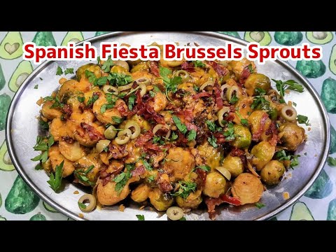 Spanish Fiesta Brussels Sprouts #chefarchiepie
