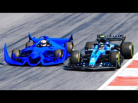 Bugatti F1 2022 EB2022 v Bugatti F1 2025 - Monza (concept cars)