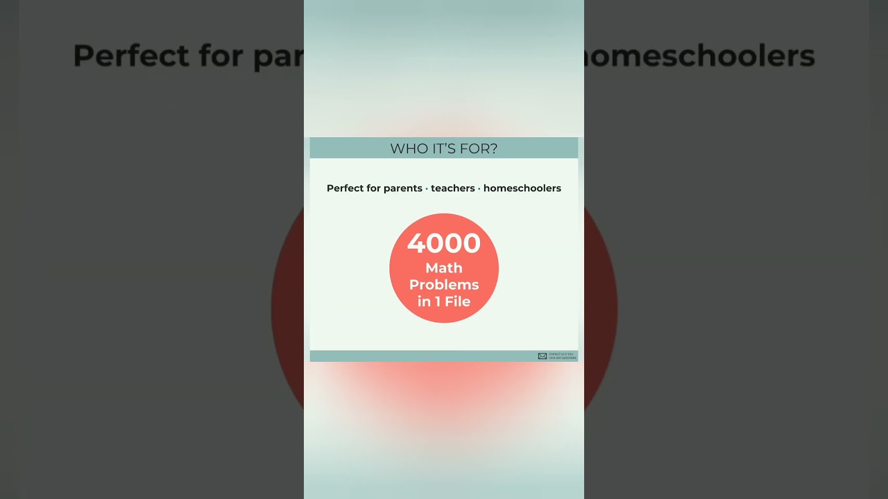 4000 Math Problems for Kids | Printable Worksheets for Grade 2–3 (PDF Download)