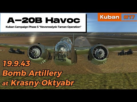 Bomb Artillery at Krasny-Oktyabr | A-20B career | IL-2 Battle of Kuban #17