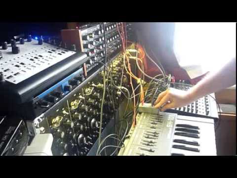 Doepfer Dark Time gate Ratchet into Roland SH101 with custom outputs to Formant Modular