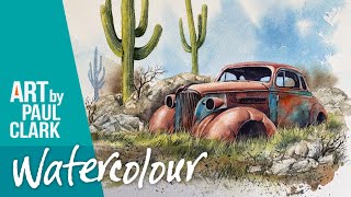 How to Paint an Old Rusty Car in Watercolour