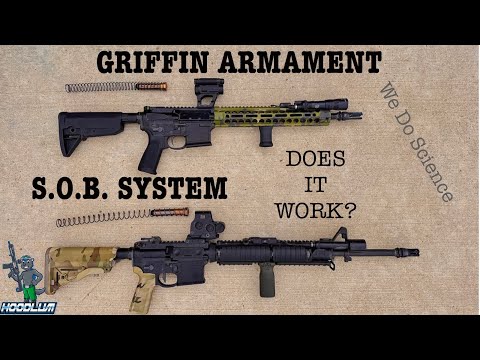 Griffin Armament Suppressor Optimized Buffer (S.O.B.) System. Does it work? Carbine \u0026 A5 Buffer.