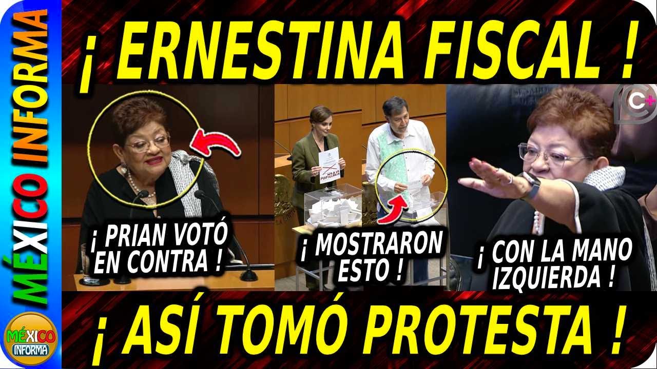 PASÓ AHORITA: ERNESTINA GODOY ES LA FISCAL POR LOS PRÓXIMOS 9 AÑOS. ASÍ VOTARON Y ASÍ TOMÓ PROTESTA.