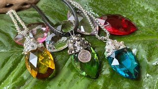 Soft Soldered Crystal Pendants